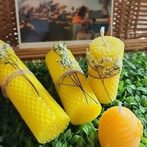Beeswax Candle Collection Set Of 4